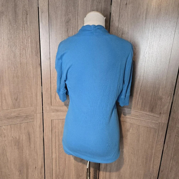 Express women casual blue blouse top - Picture 9 of 9